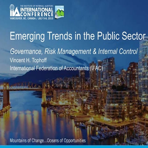 Emerging Trends in the Public Sector: Governance, Risk Management & Internal ...