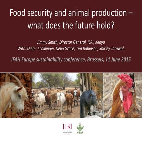 Food security and animal production—What does the future hold?