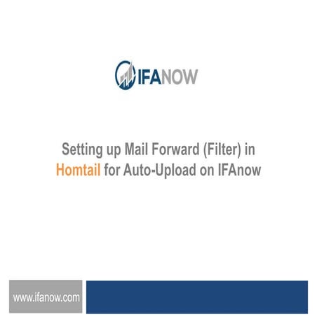 IFAnow - mail forward - Hotmail