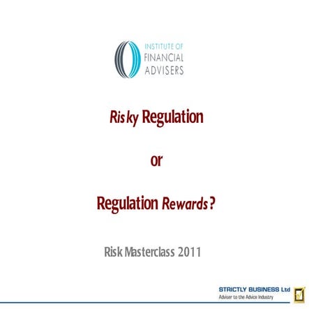 Ifa Risk Masterclass 2011