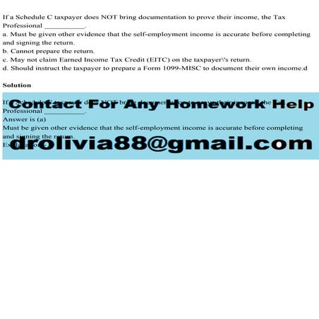 If a Schedule C taxpayer does NOT bring documentation to prove their.pdf