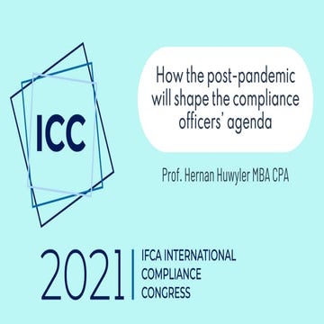 IFCA Congress How the post-pandemic will shape the compliance agenda