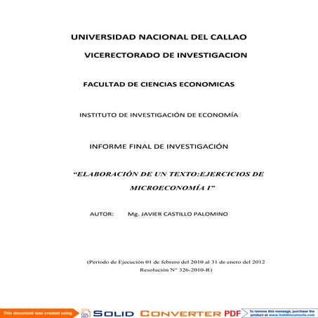 MICROECONOMIA I-EJERCICIOS RESUELTOS