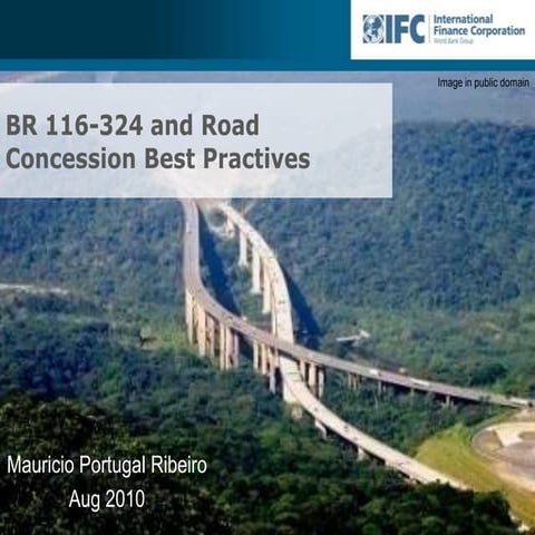 IFC contributions to road concessions best practices in brazil