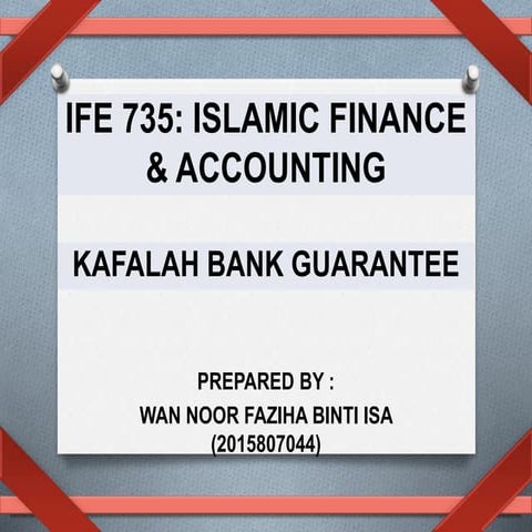 Kafalah Bank Guarantee 
