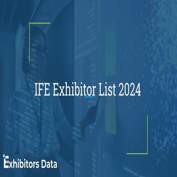 IFE Exhibitor Email List - Conference Exhibitors | PDF