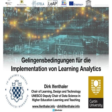 Gelingungsbedingungen für die Einführung von Learning Analytics