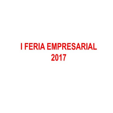 I feria empresarial   criterios