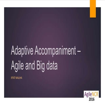 Iffat maliha agile ncr ppt-adaptive accompaniment - agile and big data v1.1