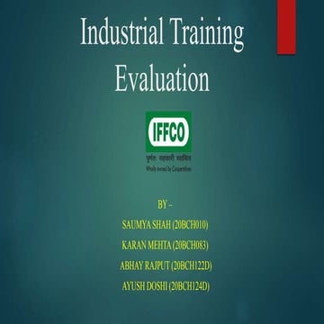 IFFCO Industrial Training Evaluation.pptx