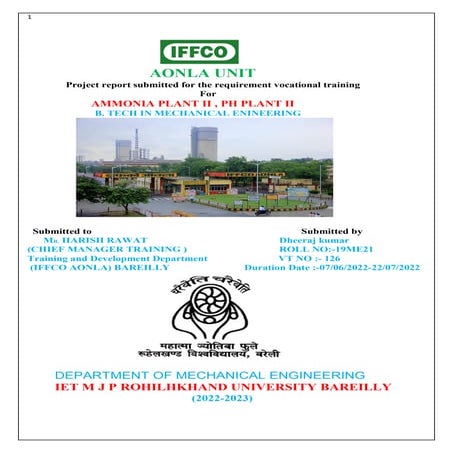 IFFCO AONLA BARIELLY summer   Training file.pdf