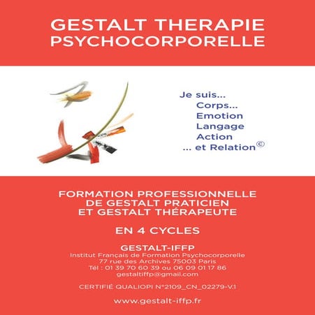 Programme Formation Gestalt Therapie IFFP | PDF