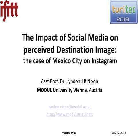 The Impact of Social Media on perceived Destination Image:the case of Mexico...