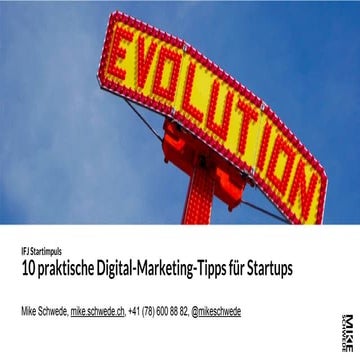 10 praktische Digital-Marketing-Tipps für Startups (IFJ Impuls)
