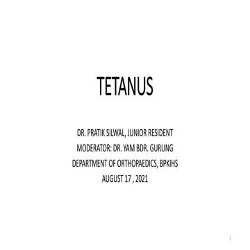 Tetanus in orthopedics and overview.pptx