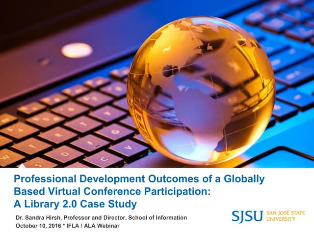 Professional Development Outcomes of Participating in a Global Virtual Conference