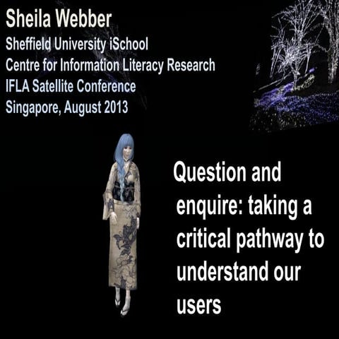 Question and enquire: taking a critical pathway to understand our users