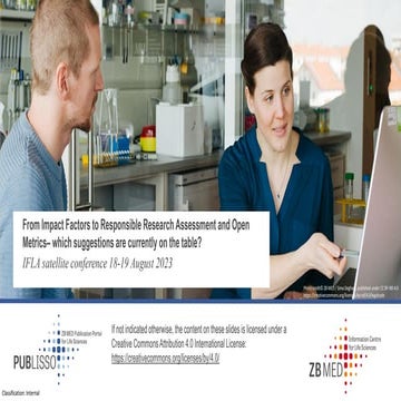 IFLA ARL Satellite conference 2023: “From Impact Factors to Responsible Resea...