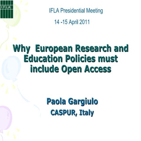 Ifla presentation oa