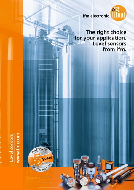 Level sensors from ifm