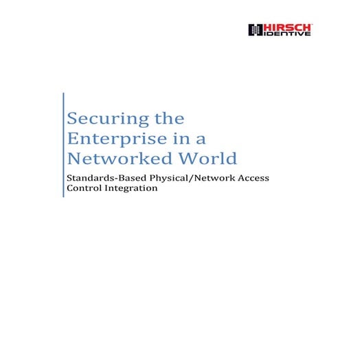 Physical/Network Access Control