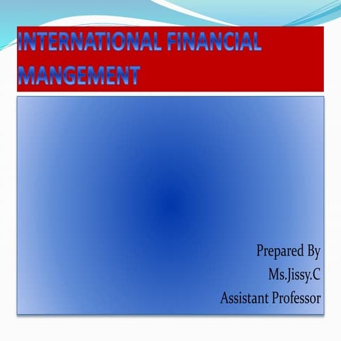 International Financial Management