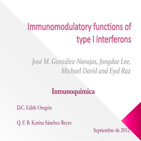 Ifn tipo i. señalización