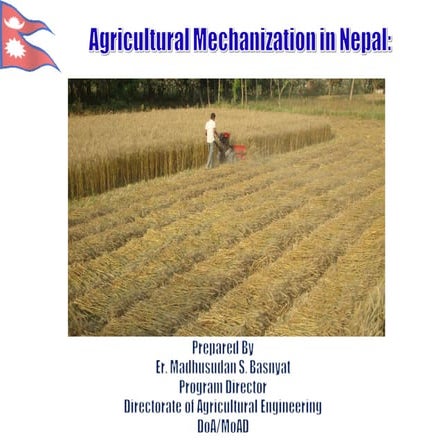 ACIAR-IFPRI - Agricultural Mechanization in Nepal- Madhusudan Basnyat