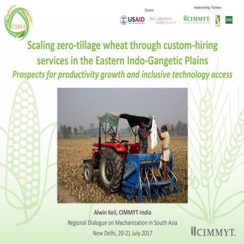 ACIAR - IFPRI  - Scaling zero-tillage wheat through custom hiring services in...