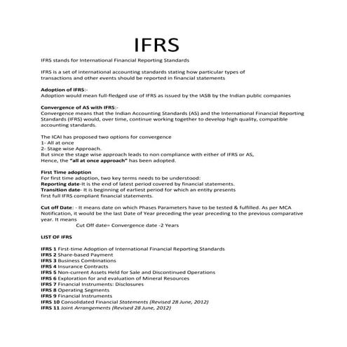 Slfrs for sme | PPTX