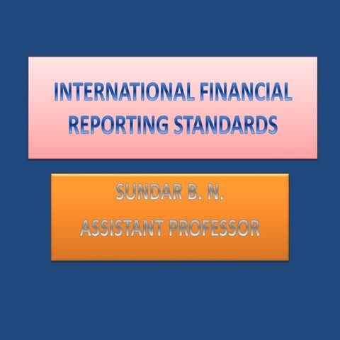 International Financial reporting Standards