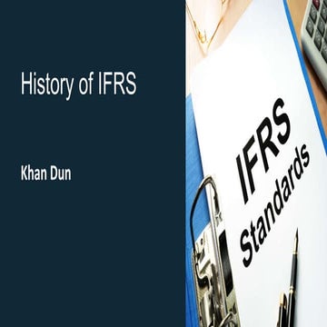 Ifrs presentation for history and finance