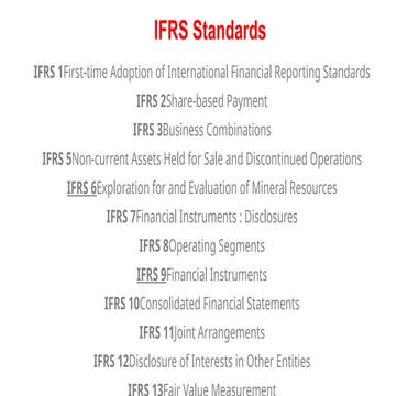 International Financial Reporting Standards | PPTX