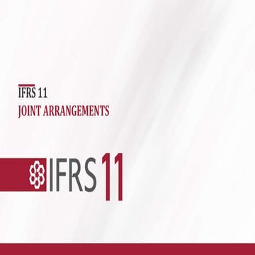 IFRS 11 Joint Arrangements