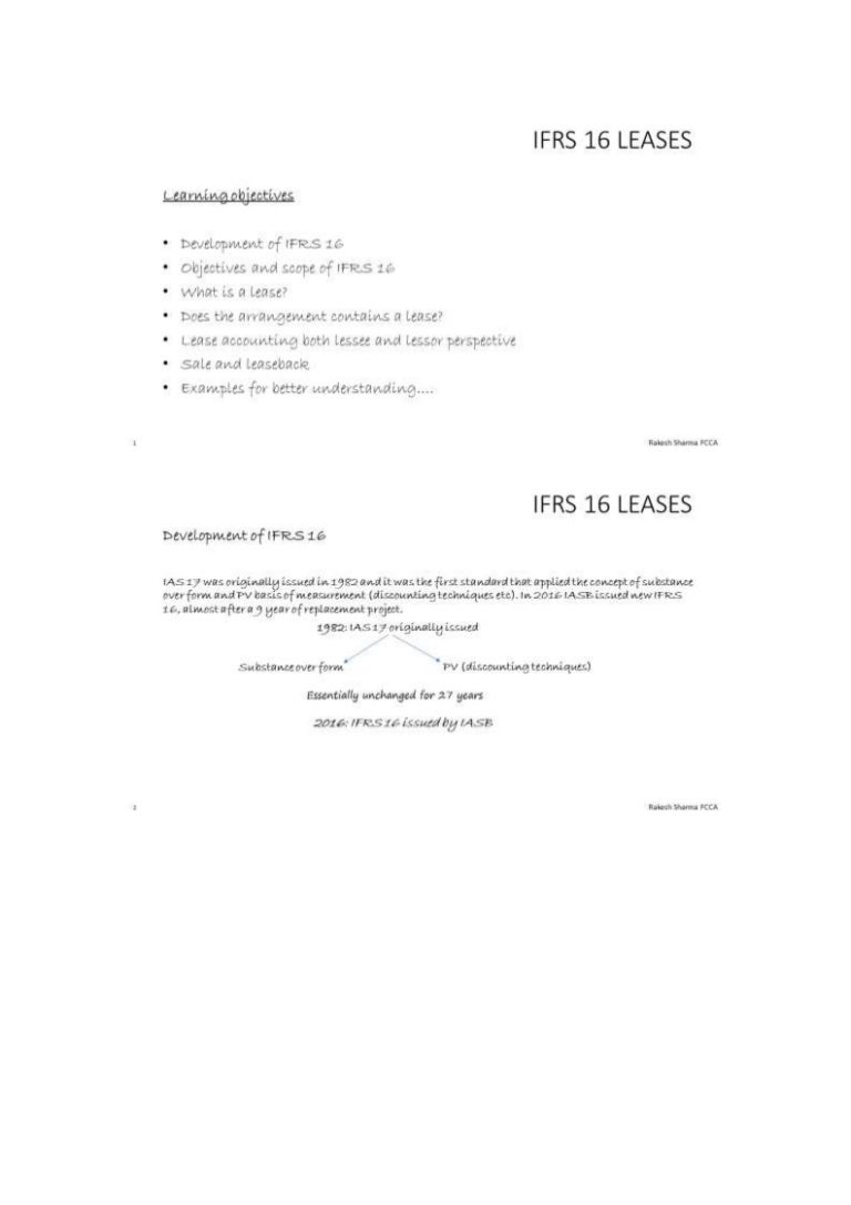 Ifrs 16 Leases