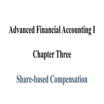 Share based payment best presentation for students