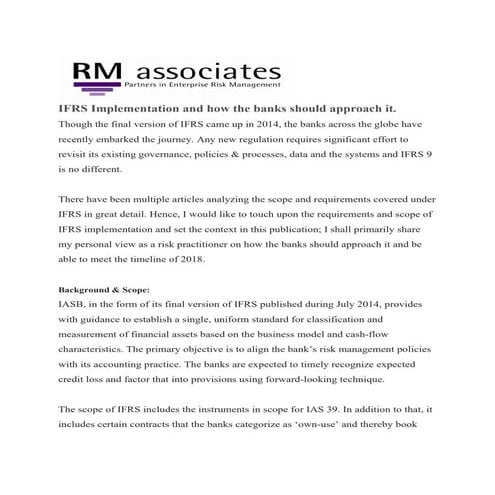 Ajms ifrs 17 implementaiton & challenges | PDF