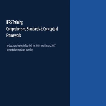 IFRS Training Module | PDF
