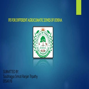Ifs for different agroclimatic zones of odisha
