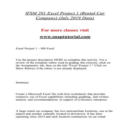 IFSM 201  Exceptional Education - snaptutorial.com