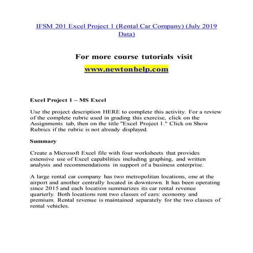 Ifsm 201 Future Our Mission/newtonhelp.com