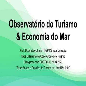 Observatório do Turismo & Economia do Mar - 2023-2024 (v. II)