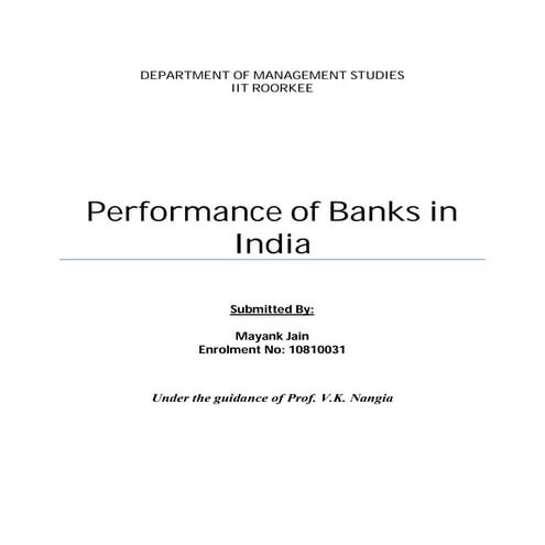 performance of banks india