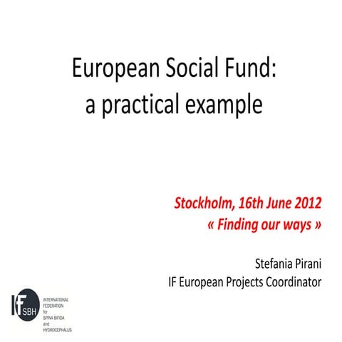 How to apply for European Social Funds