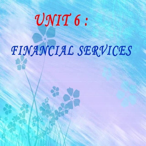 Ifs unit 6 | PPT