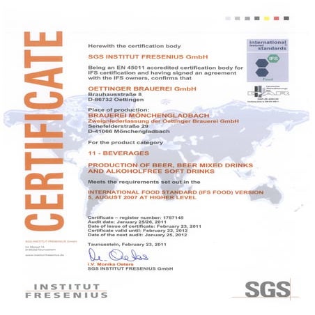 Ifs Zertifikat Moenchengladbach