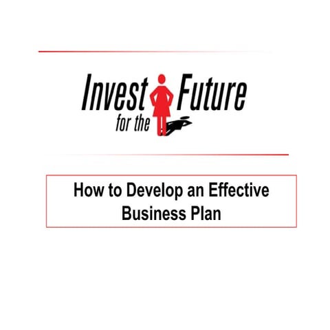 IFTF Conference - How to Develop an Effective Business Plan