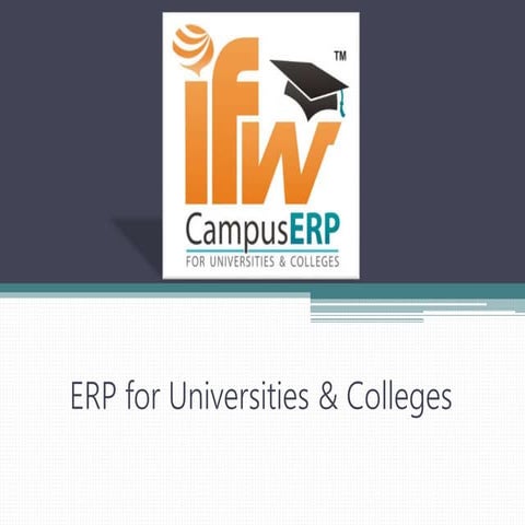 IFW Campus ERP- ERP Solution for Universities and Colleges