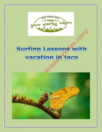 Surfing Lessons with vacation in jaco