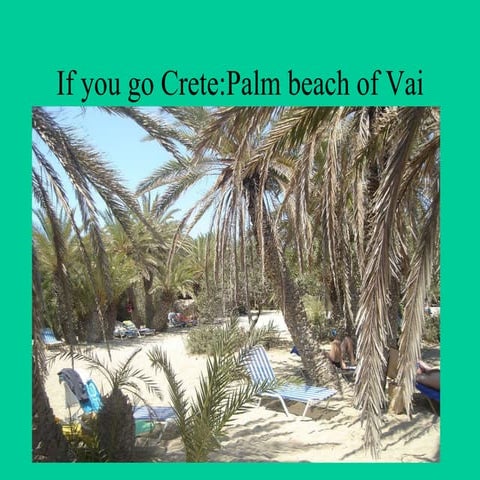 If you go Crete.Palm beach of Vai